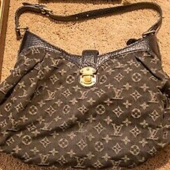 Louis Vuitton Black Denim Wallet & XS Mahina Bag - Picture 3 of 7